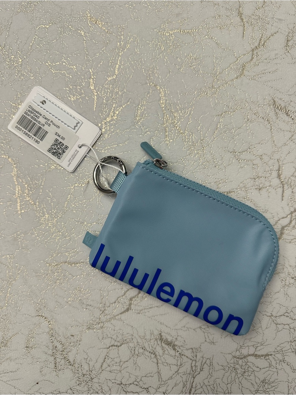 Lululemon blue Clippable Card Pouch
NWT